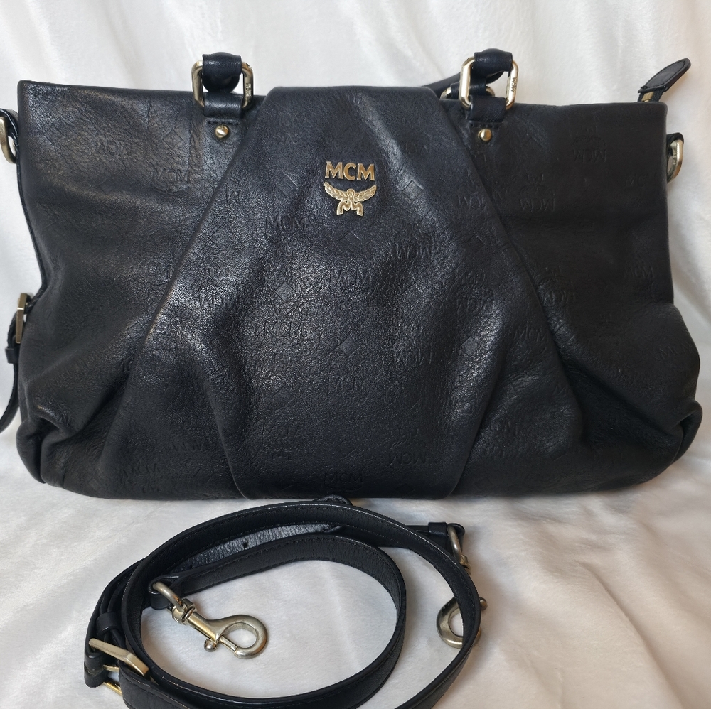MCM Large Crossbody Satchel - Picture 1 of 16